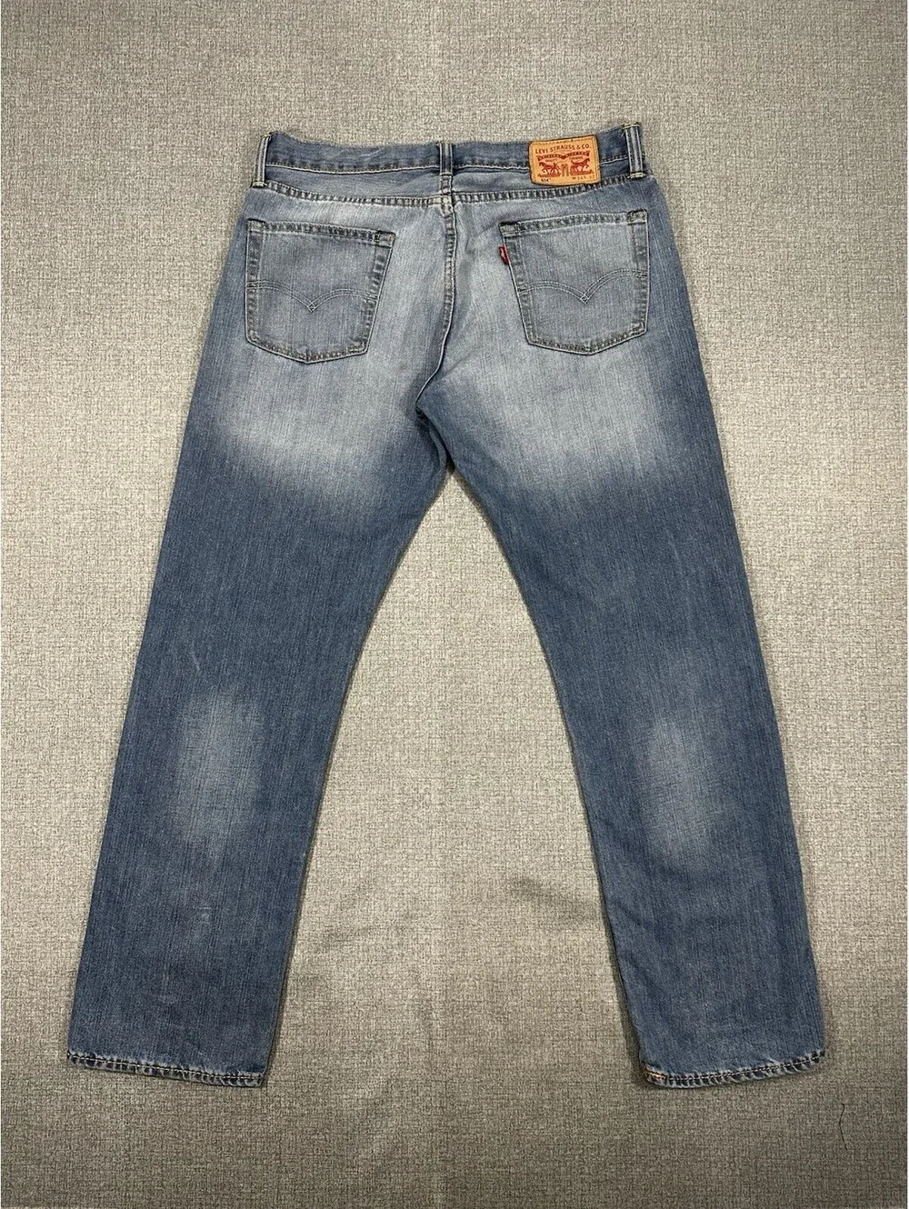 Levi’s 504 Men’s Jeans 34x32 Blue Regular Straight Stretch Denim